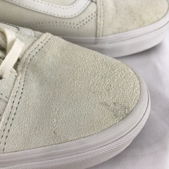 Vans Old Skool Zip Marshmallow/Blanc Suede Sneakers NWT - Picture 8 of 12